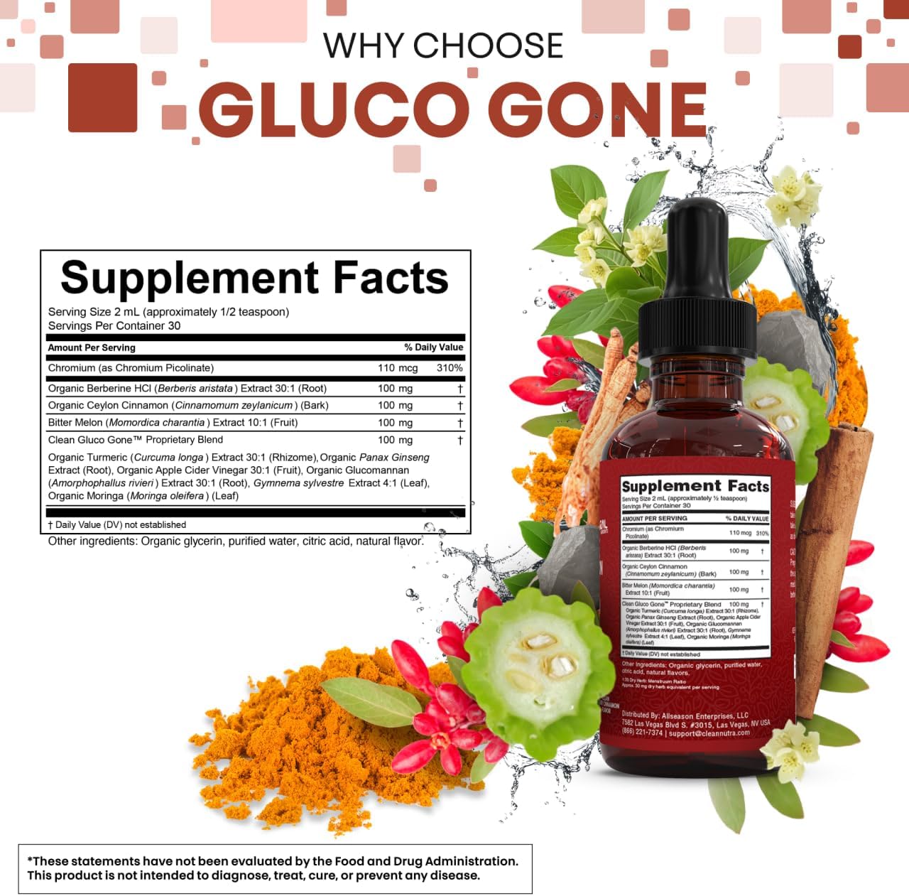 Nuvella™ Gluco Gone Liquid Drops